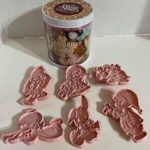 Vintage Precious Moments Christmas Cookie Cutters Set of 6